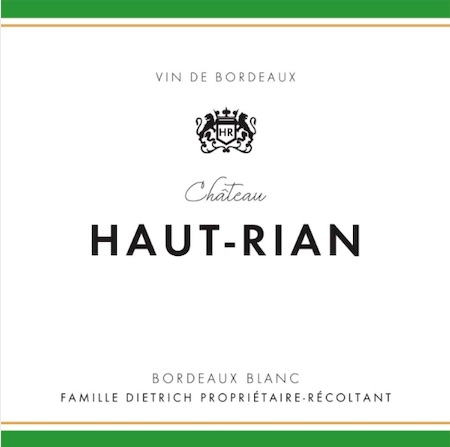 Chateau Haut Rian Bordeaux blanc