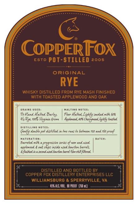 Product – copper fox rye