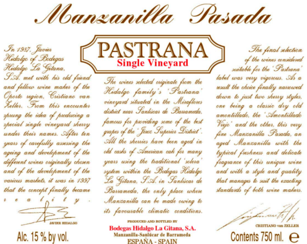 Manzanilla Pasada – Pastrana