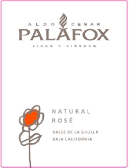 2018 Palafox Rose Natural Front Label